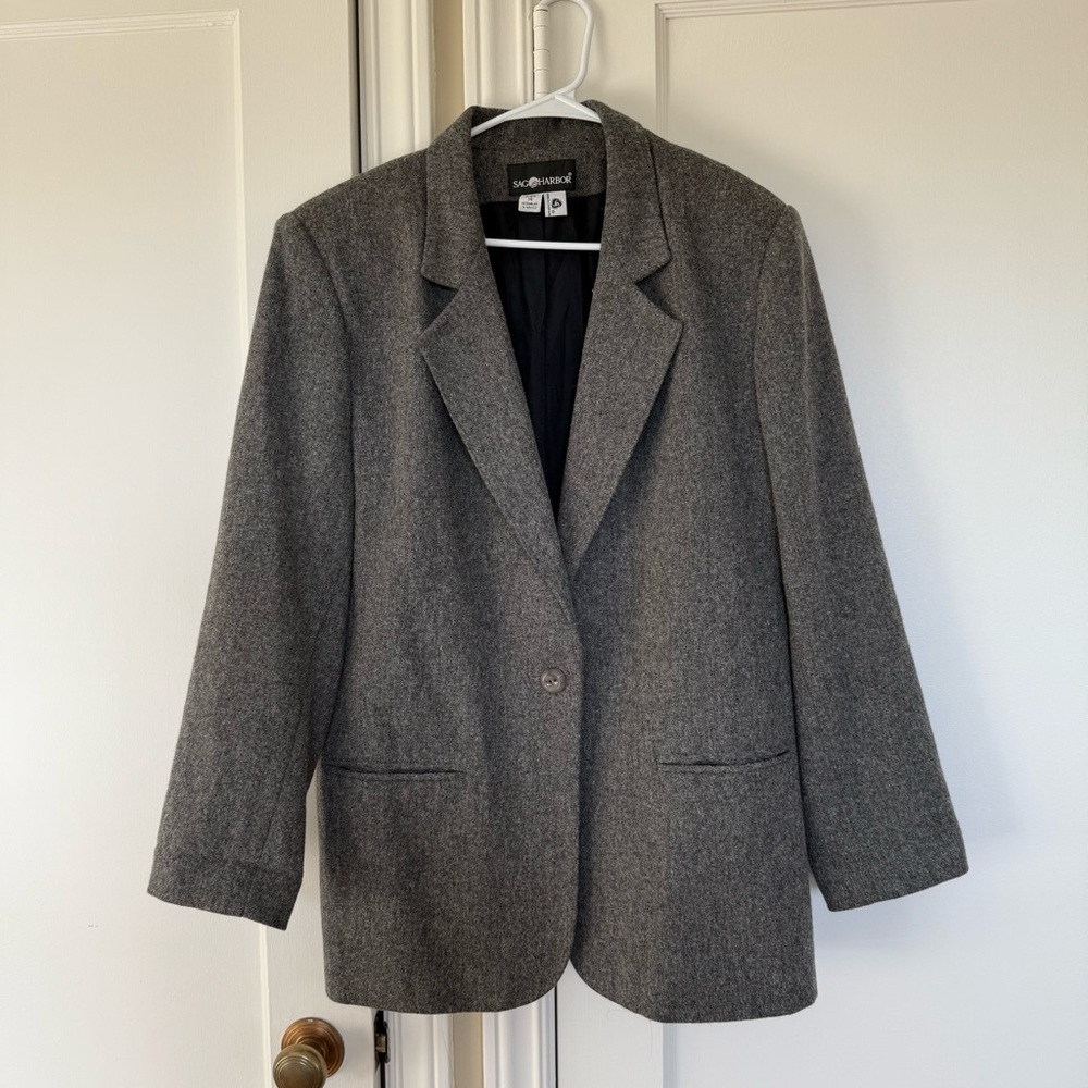 Vintage Sag Harbor Gray Blazer